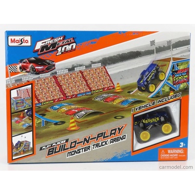 Maisto Accessories Diorama Set Build Monster Truck Arena Šedomodrá 1:43