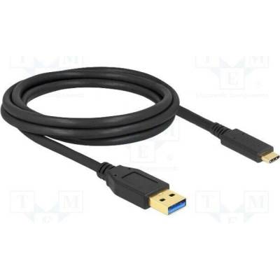 Delock 84004 USB A vidliceUSB C vidlice 2m černý