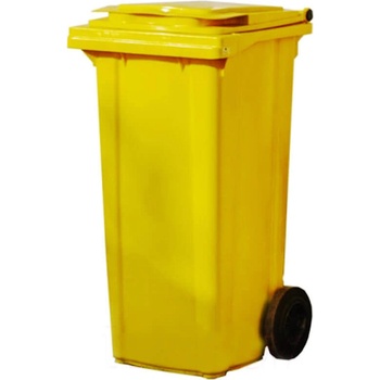 Roto Пластмасова кофа за отпадъци на колела 120 литра, жълт