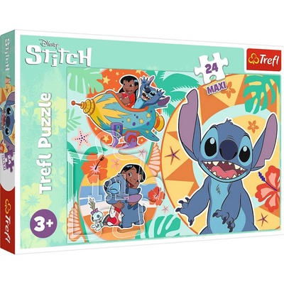 TREFL Veselý den Lilo a Stitch 24 maxi dílků
