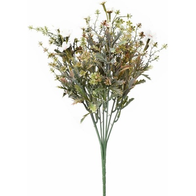 ZELEŇ DROB.KVETY ZELENO-BIELE 36cm
