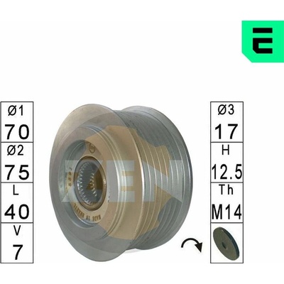 Voľnobeżka alternátora ERA ZN5591