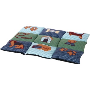 TRIXIE Patchwork Cushion 80x55 cm blue/grey 37069