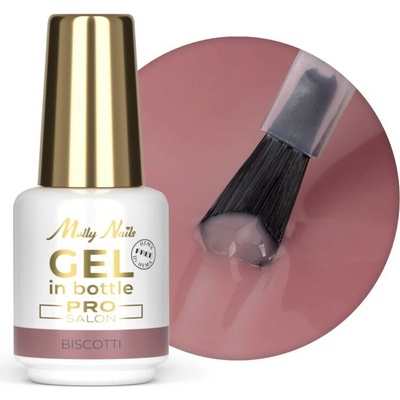 MOLLY Gel in Bottle Molly Nails Pro Salon BISCOTTI bez HEMA/Di-HEMA 15 g