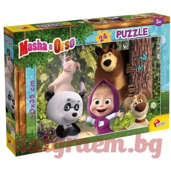 Lisciani Пъзел lisciani 86078 - 24 части - Маша и Мечока, Ще бъдем ли приятели? (li86078)