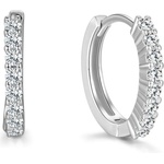 Silenti Jewelry Сребърни обеци "Грижа
