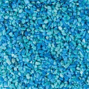 Flamingo Gravel - Камъни за аквариум, -1 кг. - цвят тюркоаз