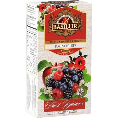 Basilur Ovocný čaj Fruit Forest Fruits porcovaný bez přeb25 sáčků