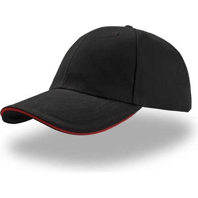 Atlantis Headwear Liberty Sandwich 6 panelová COT33000581499 black/red Černá/červená