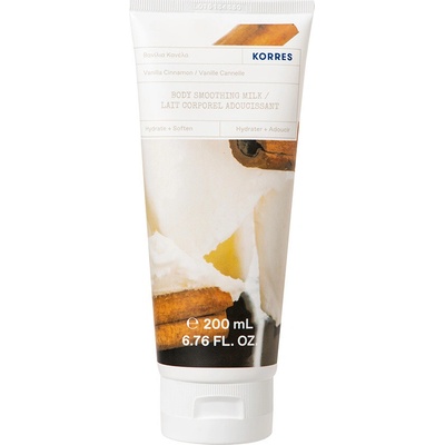 Korres Vanilla & Cinnamon výživné telové mlieko s mandľovým olejom 200 ml