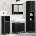 vidaXL Комплект мебели за баня 3 бр. Черния дъб 90 x 33 x 60 см (3402541)