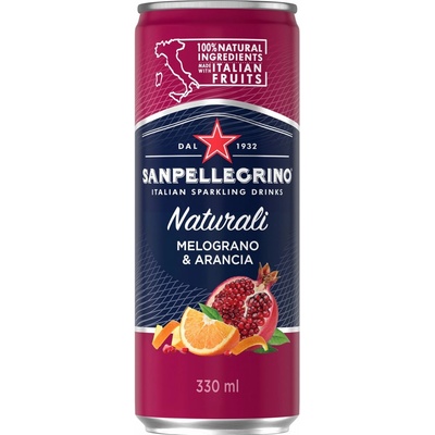 Sanpellegrino Melograno & Aranciata, plech 330 ml