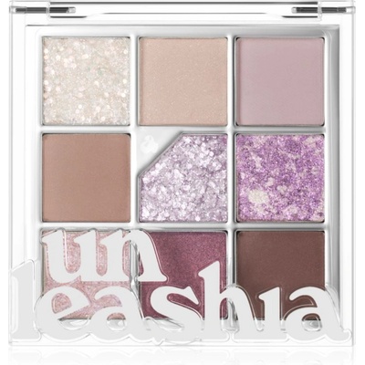 UNLEASHIA Glitterpedia Eye Palette палитра сенки за очи цвят No. 4 All of Lavender Fog 6.2 гр