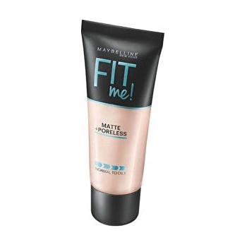 Maybelline Fit Me! Matte+Poreless zmatňujúci make-up pre normálnu až mastnú pleť 110 Porcelain 30 ml