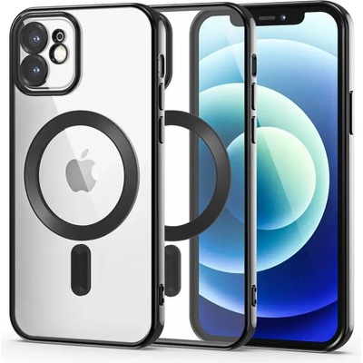 Tech-Protect Кейс Tech-Protect MagShine Line MagSafe за iPhone 12, черен (9490713935422)