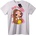 NOONEBRAND Тениска XOXO Анимационно Момиче - XS, White