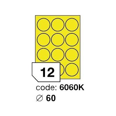 Rayfilm 60 mm 300 archů, fluo žlutá, R0131.6060KD