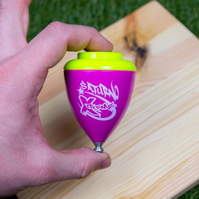 yoyofactory SATURNO spintop Energia žonglovací káča na triky Černá