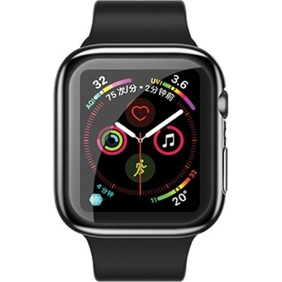 USAMS Качествен силиконов (TPU) кейс за Apple Watch Series 44мм - USAMS Full Protective TPU Case (черен) (IW486BH01)