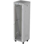 Lanberg Рак шкаф Lanberg 19" 42U 600x600 стъклена врата сив (FF01-6642-12SL)