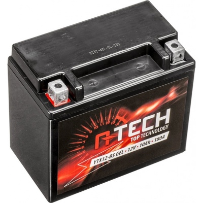 BATERIE 12V, YTX12-BS GEL, 10AH, 180A, BEZÚDRŽBOVÁ GEL TECHNOLOGIE 150X87X130 A-TECH | Zboží Auto