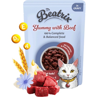 Beatrix Adult Cat s hovädzím 85 g