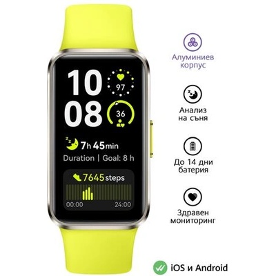 Huawei Фитнес гривна, Huawei Band 10 Nora-B29F Green