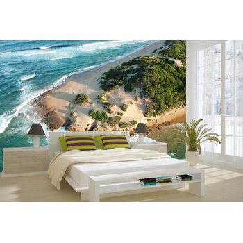 DIMEX ART s. r. o Самозалепваща се флизелинова фототапета изглед от дрон - плаж 375 x 250 см