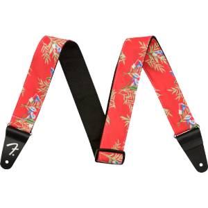 Fender Hawaiian Strap, Red Floral
