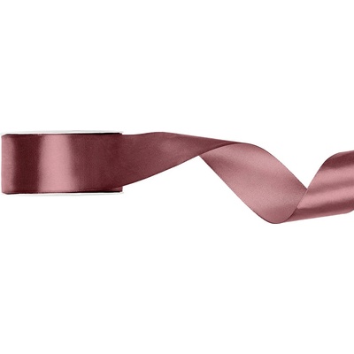 Stuha saténová DARK DUSTY ROSE, 25 mm x 25 m – Zboží Mobilmania