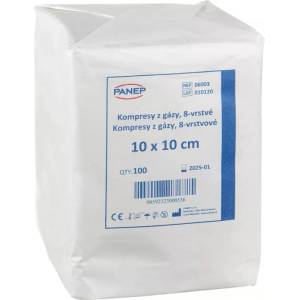Panep Компреси от марля, 8-слойни, 10x10 см, нестерилни