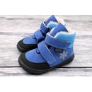 Jonap kožené zimní boty s membránou Jerry světle modrá vločka