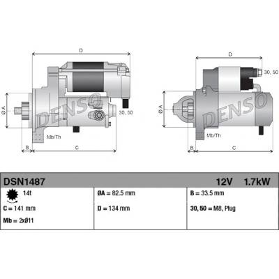 DENSO Startér DSN1487