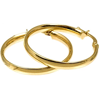 Fair Line zlaté hladké kruhy 2124