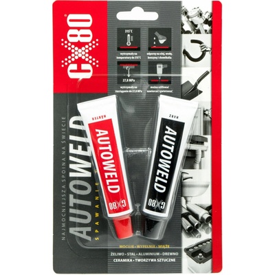 CX80 Dvousložkový epoxidový tmel ACW 2 x 27 g bílá