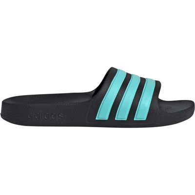 adidas ADILETTE AQUA K Detské šľapky ČiernaTyrkysová