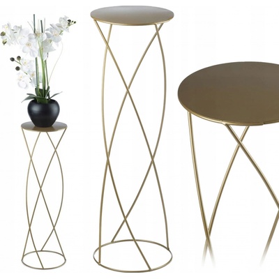 DekorStyle Stojan na květiny Andy 70 cm zlatý – Hledejceny.cz