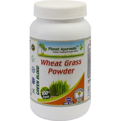 Planet Ayurveda Wheat grass powder prášok z mladej pšenice 100 g