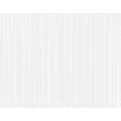 Čipkový Závěs se záclonami Bílá 300 x 600 cm Polyester