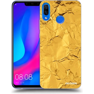 Púzdro Picasee silikónové Huawei Nova 3 - Gold čiré