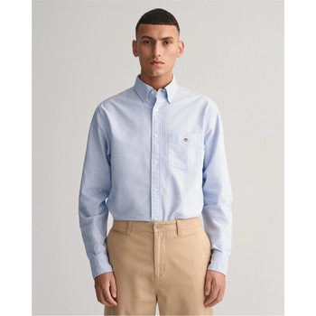 Image 1 of Gant Regular Fit Oxford Shirt - Pale Blue 455