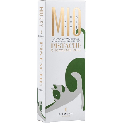 Greenomic Mio Chocolate Oplatkové trubičky Pistáciový krém 120 g