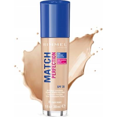 Rimmel Match Perfection tekutý make-up SPF20 81 Fair Ivory 30 ml
