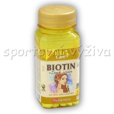 VitaHarmony Biotin 300 mcg + Selen + Zinok 87 tabliet