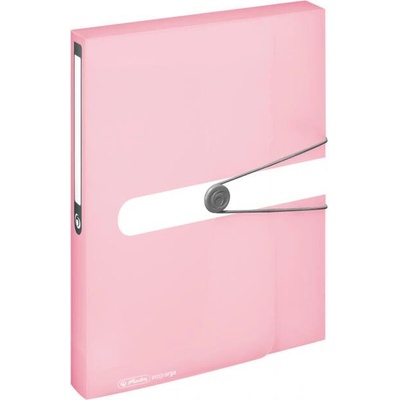 Plastový box s gumičkou Herlitz A4 PP rose