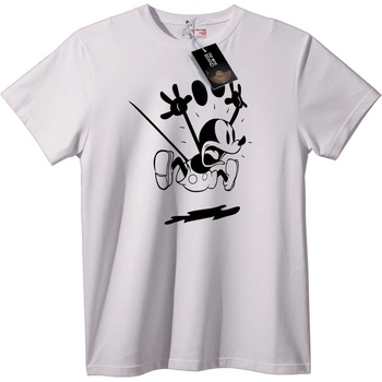 NOONEBRAND Тениска Mickey Mouse Черна - 2XL, White