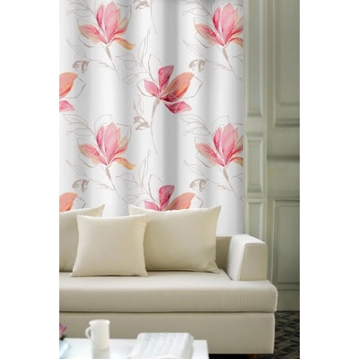 Záves dekoračný, OXY Magnolie, červená, 150 cm 150 cm