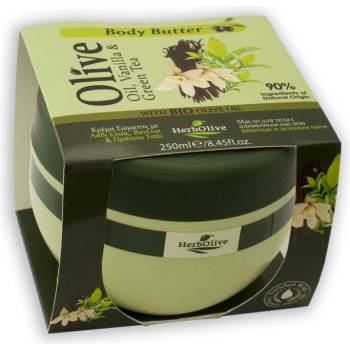 HerbOlive Vanilla & Green Tea telové maslo 250 ml