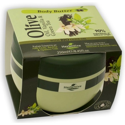 HerbOlive Vanilla & Green Tea telové maslo 250 ml