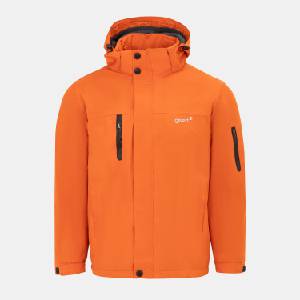 Gelert Анорак Gelert Mens Fleece Lined Windproof Detachable Hood Parka - Orange